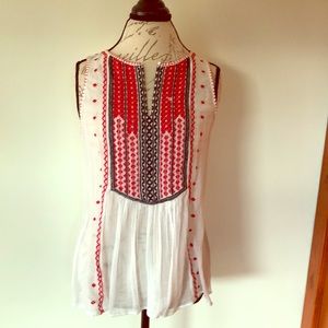 Lucky Brand Gauze Tank Size S